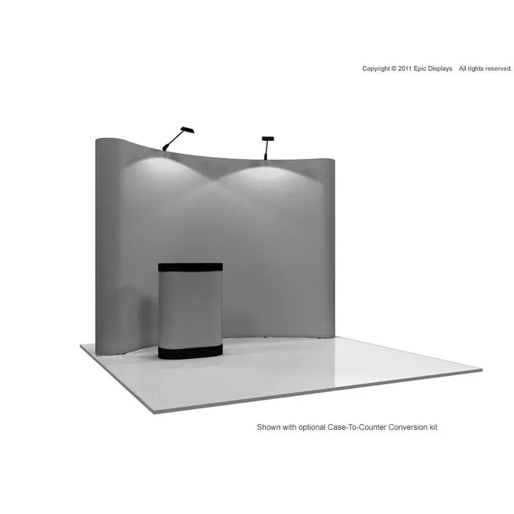 10ft Coyote Pop Up Display Velcro Fabric Kit - Image 2