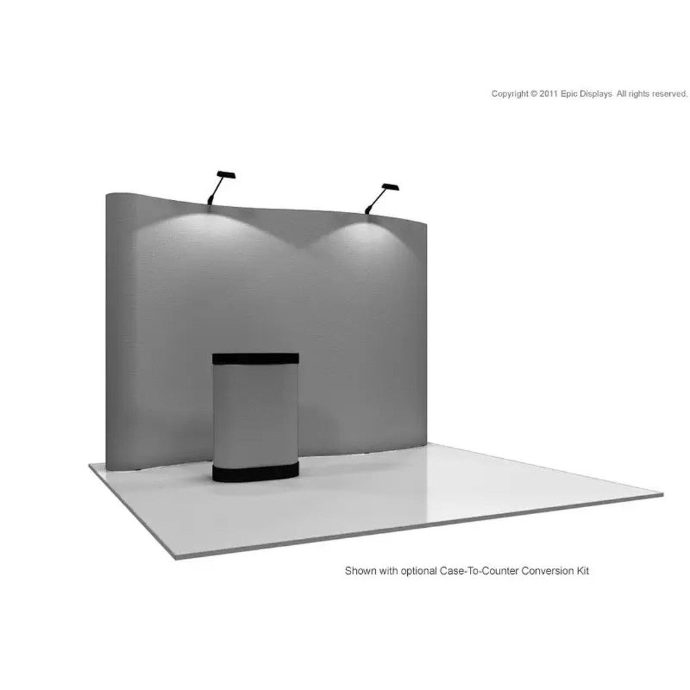 10ft Coyote Serpentine Pop Up Display Fabric Kit - Image 2