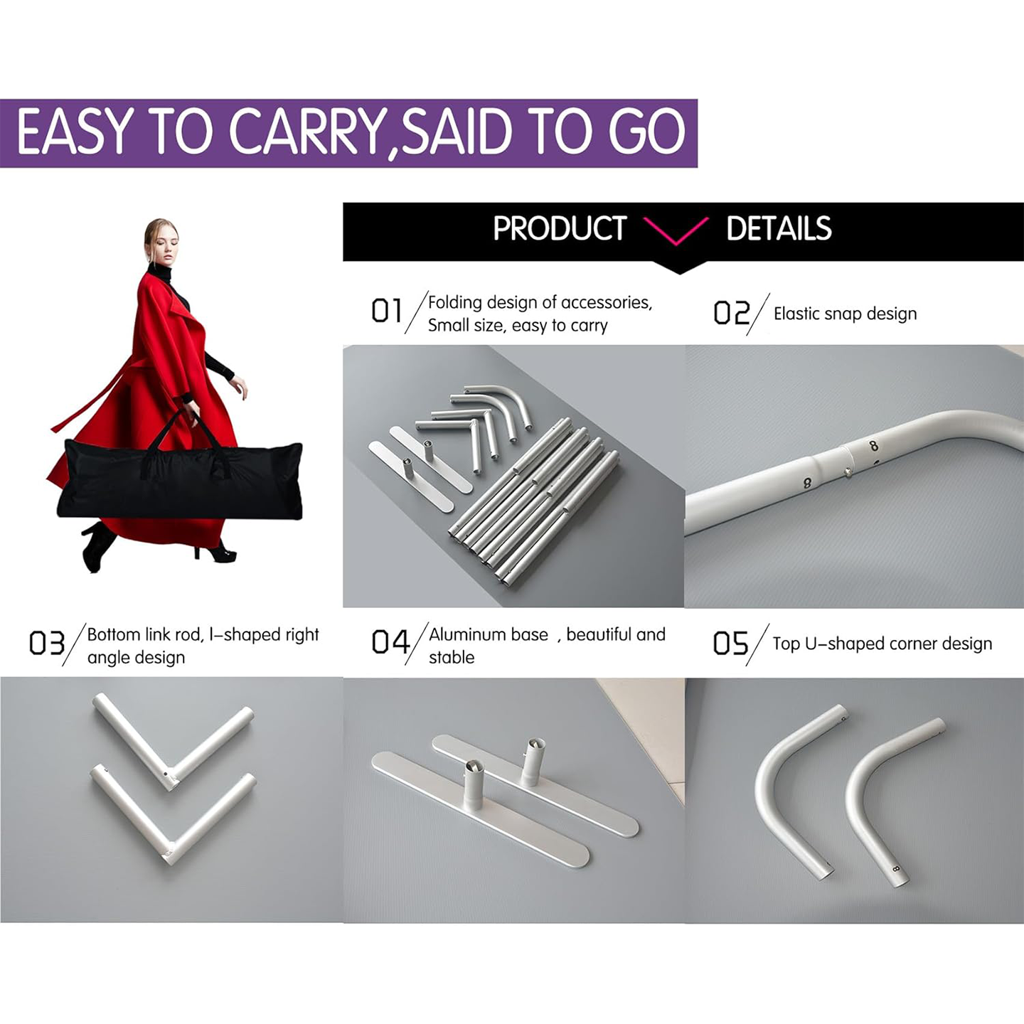 10ft x 8ft Straight Tension Fabric Stand - Ideal for Las Vegas Exhibitors - Image 3