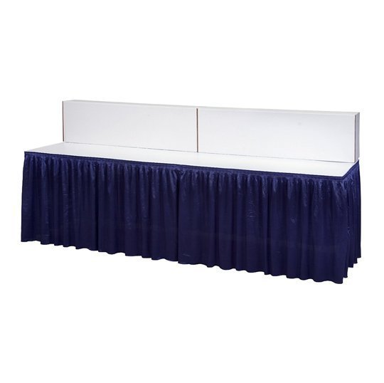 White 8ftL X 14inH Corrugated Riser