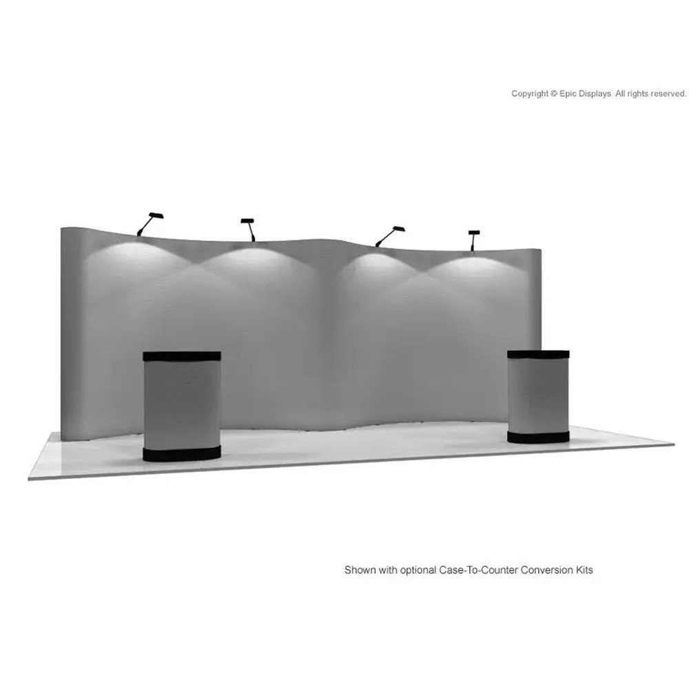 20ft Coyote Gullwing Pop Up Display Fabric Kit - Image 2