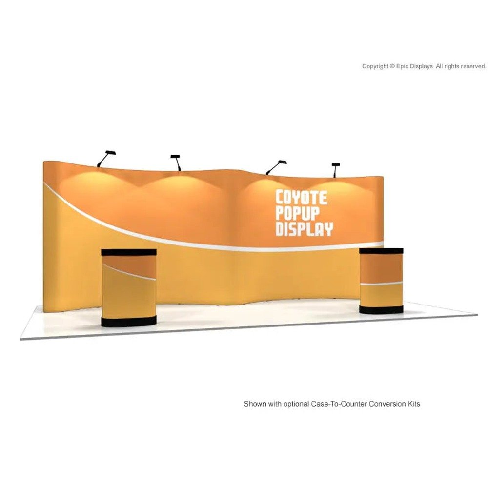 20ft Coyote Gullwing Pop Up Display Graphic Mural Kit - Image 2