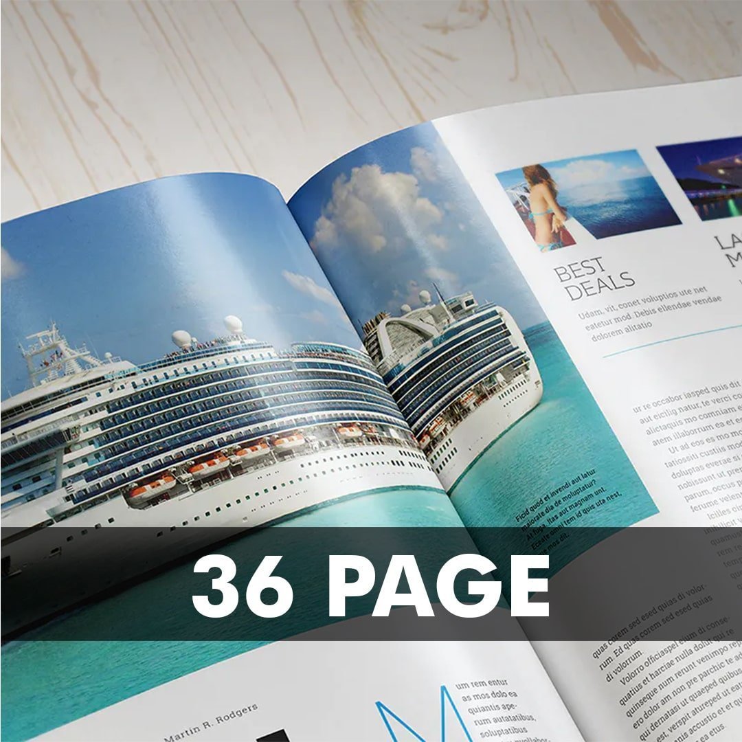36 Page Booklets Half Page - Order Now - Fast Delivery
