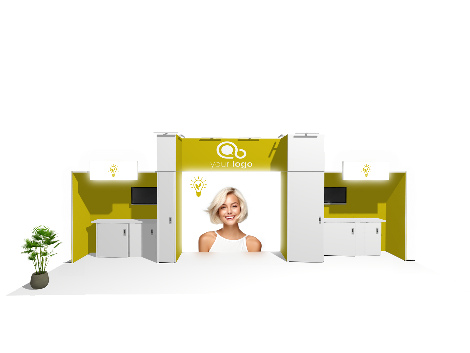 Backlight I-classic 30x10 Affordable Rental Booth