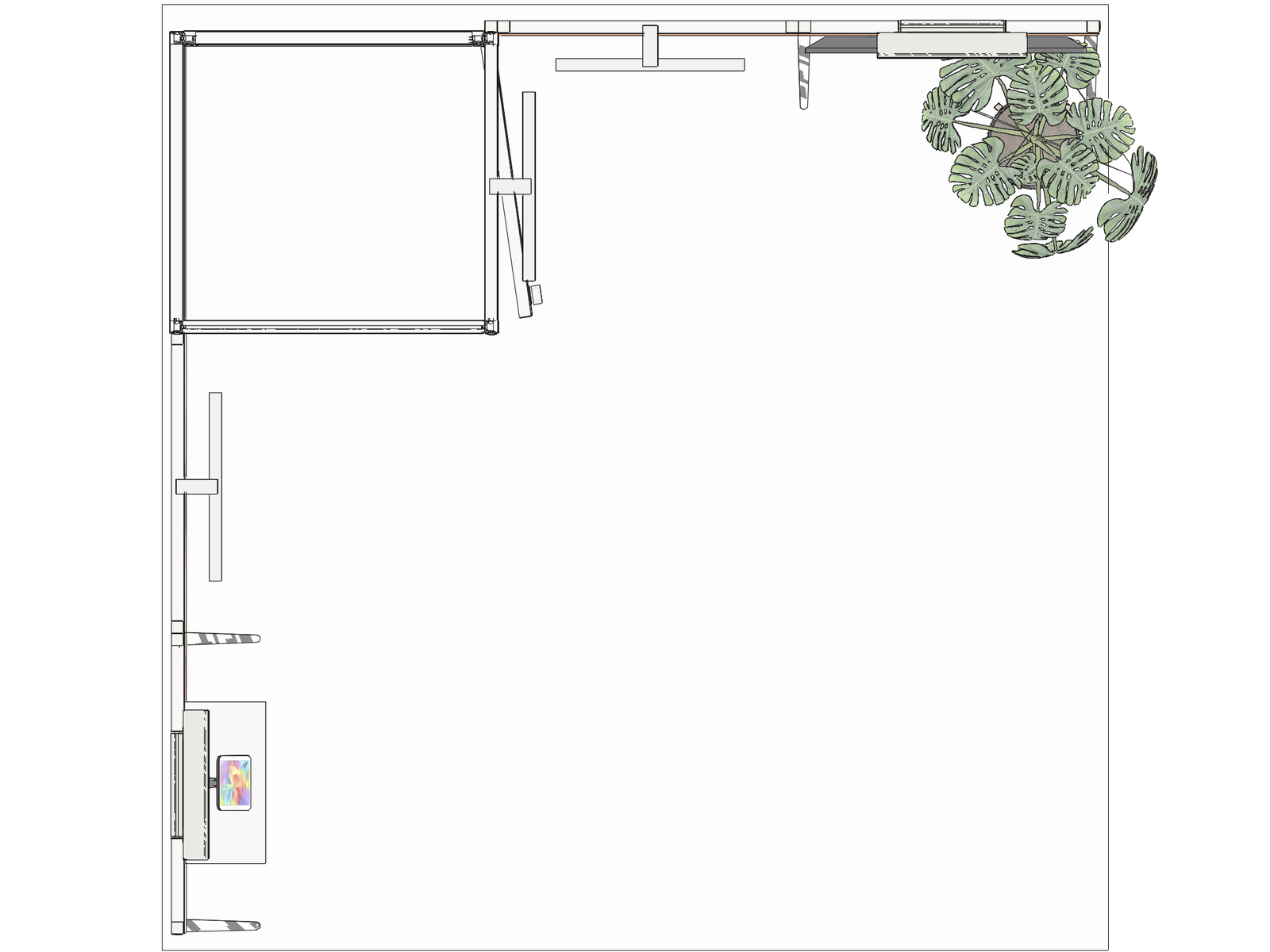 Backlight L-classic 10x10 Affordable Rental Booth - Image 3
