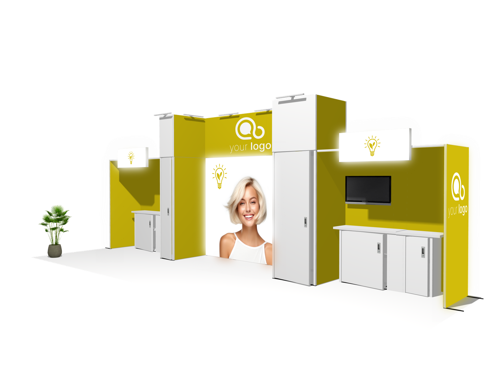 Backlight I-classic 30x10 Affordable Rental Booth - Image 2