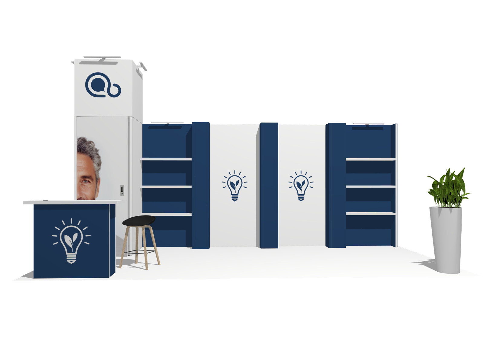 Backlight I-classic 20x10 Affordable Rental Booth