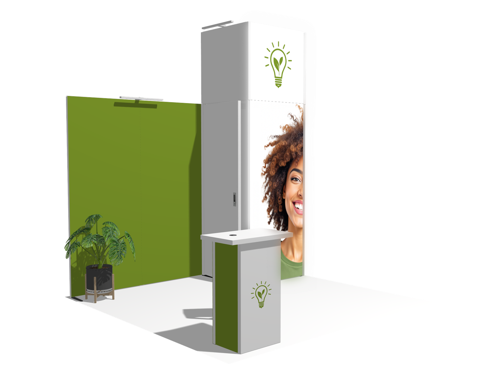 Backlight I-classic 10x10 Affordable Rental Booth - Image 2