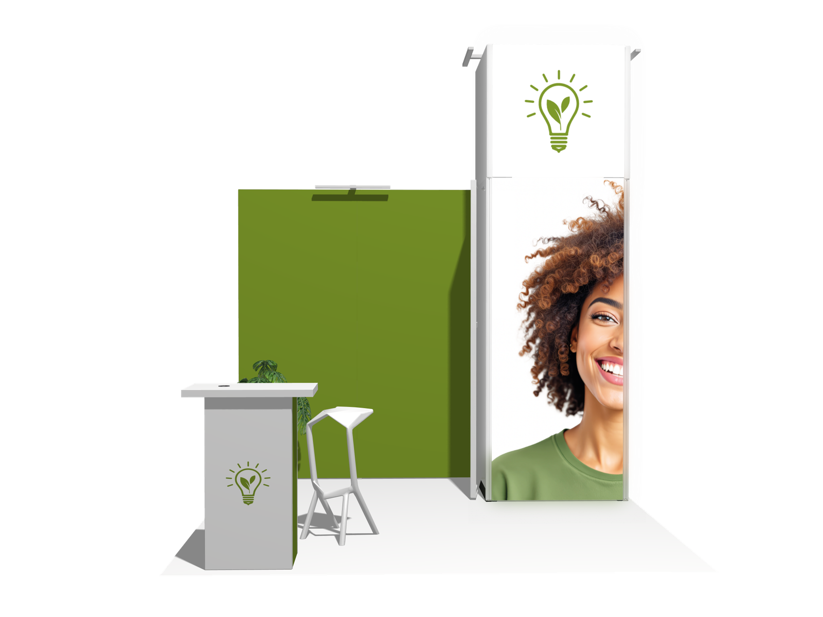 Backlight I-classic 10x10 Affordable Rental Booth