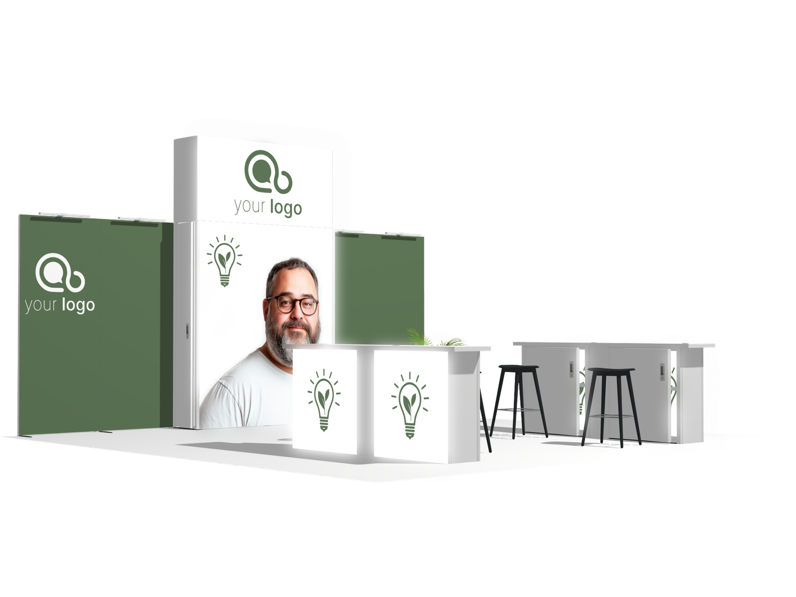 Backlight I-classic 20x20 Affordable Rental Booth - Image 2