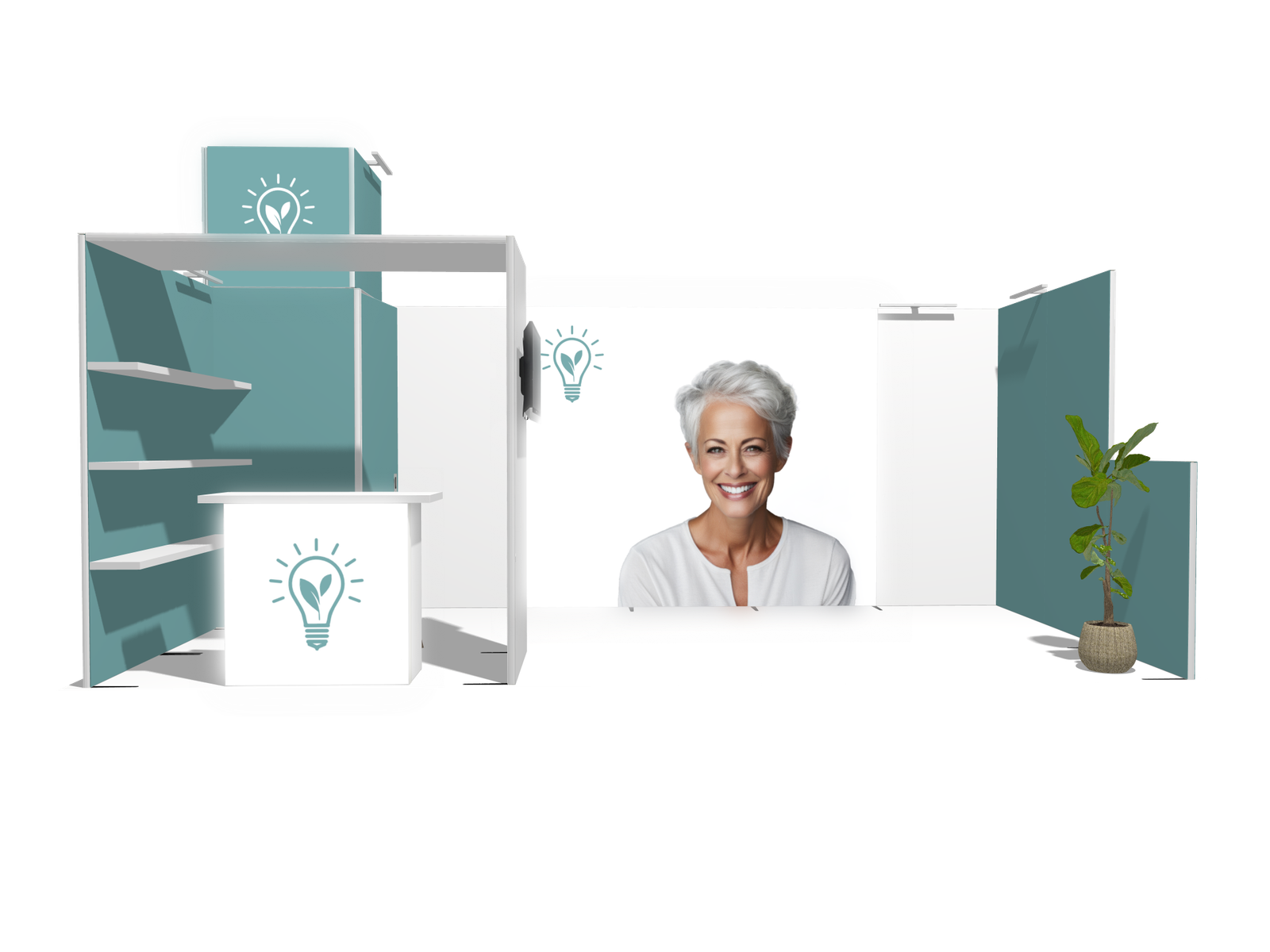 Backlight U-classic 20x10 Affordable Rental Booth