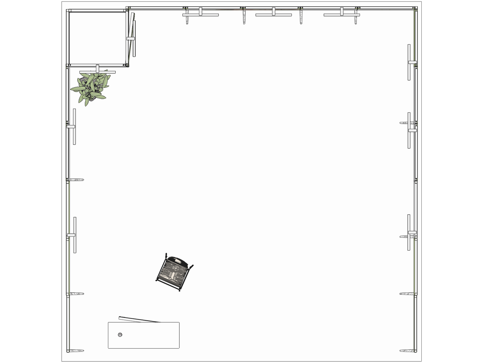 Backlight U-classic 20x20 Affordable Rental Booth - Image 3
