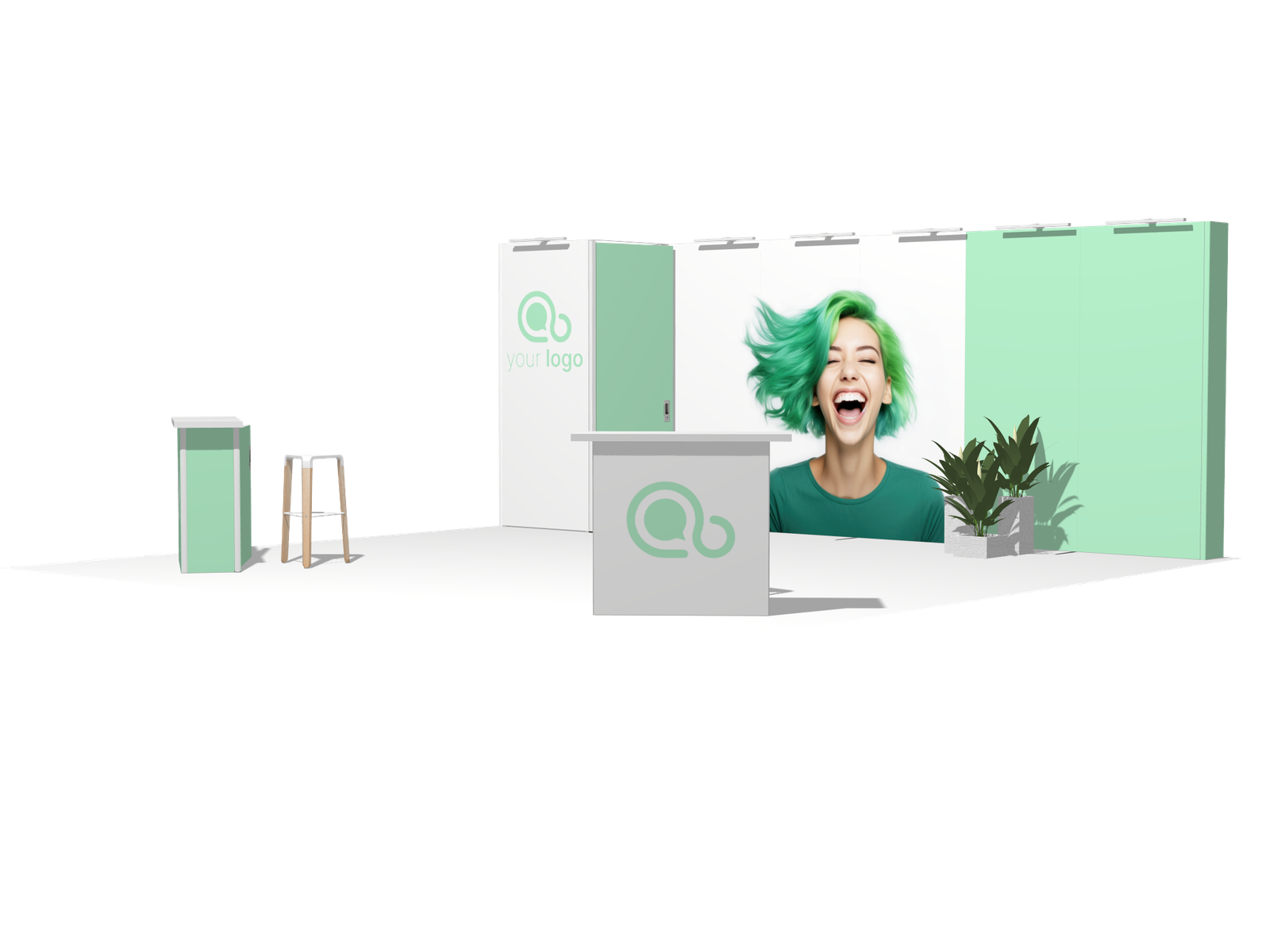 Classic I-res-2count 20x20 Best Rental Booth - Image 2