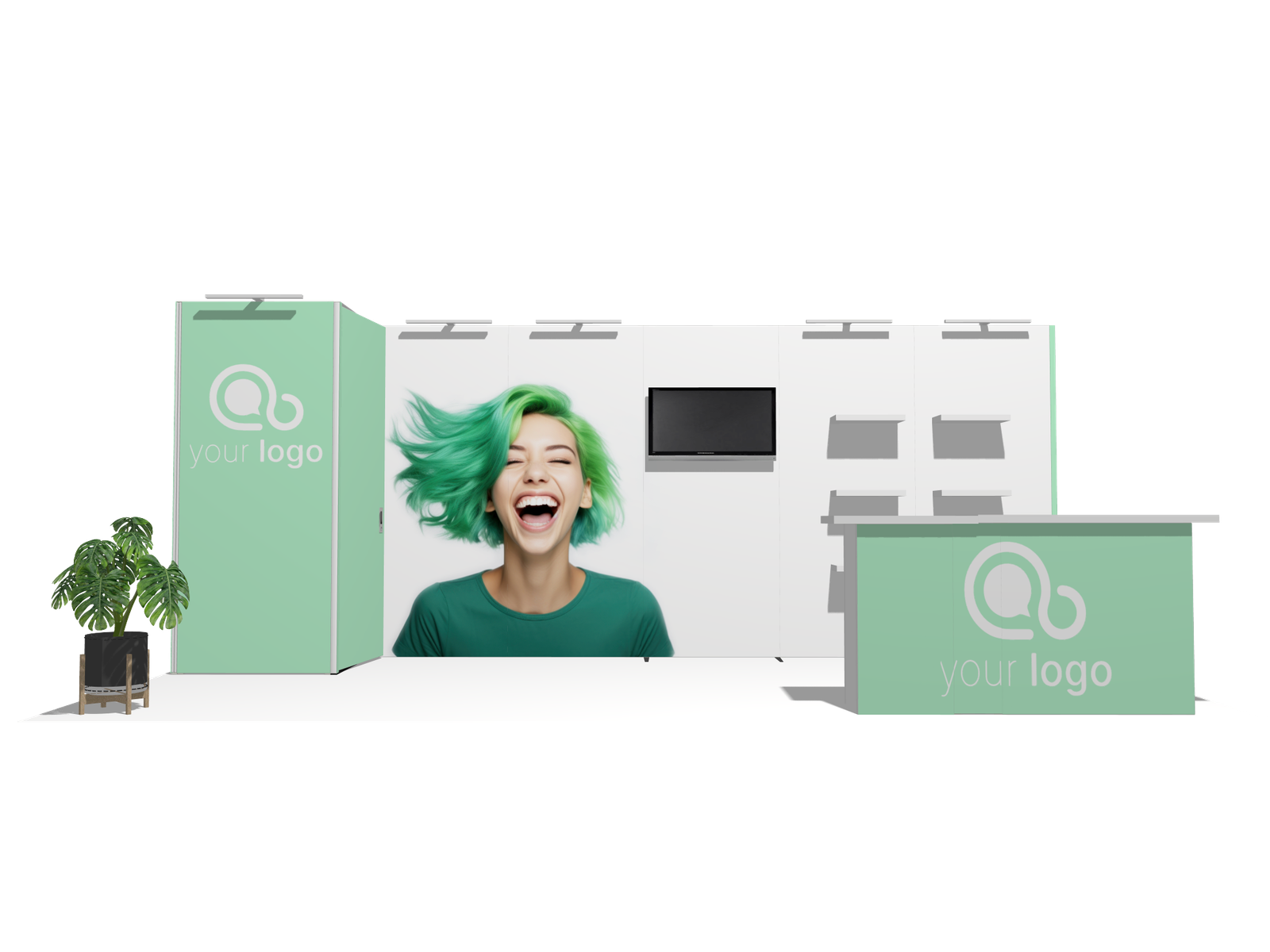 Classic I-res-tv-acc 20x10 Cost-Effective Booth