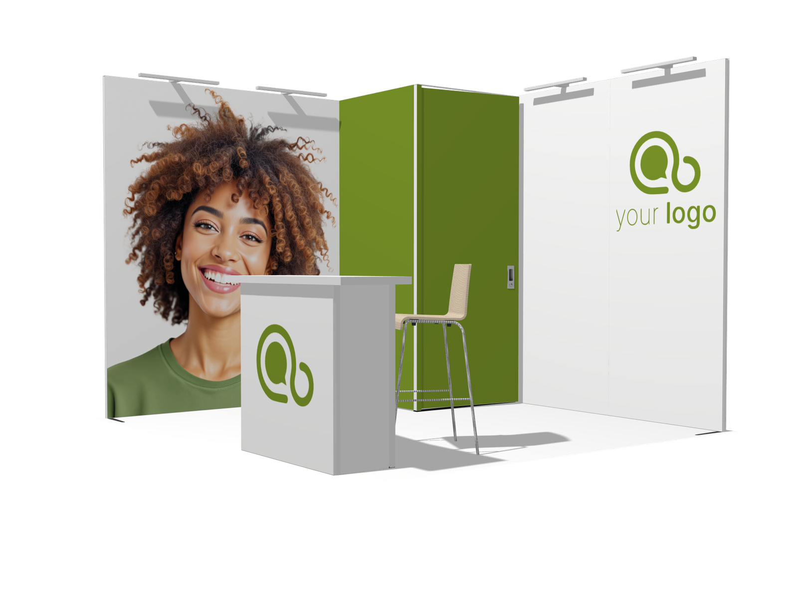 Classic L-res-left-2count 10x10 Best-Value Exhibit Rental - Image 2