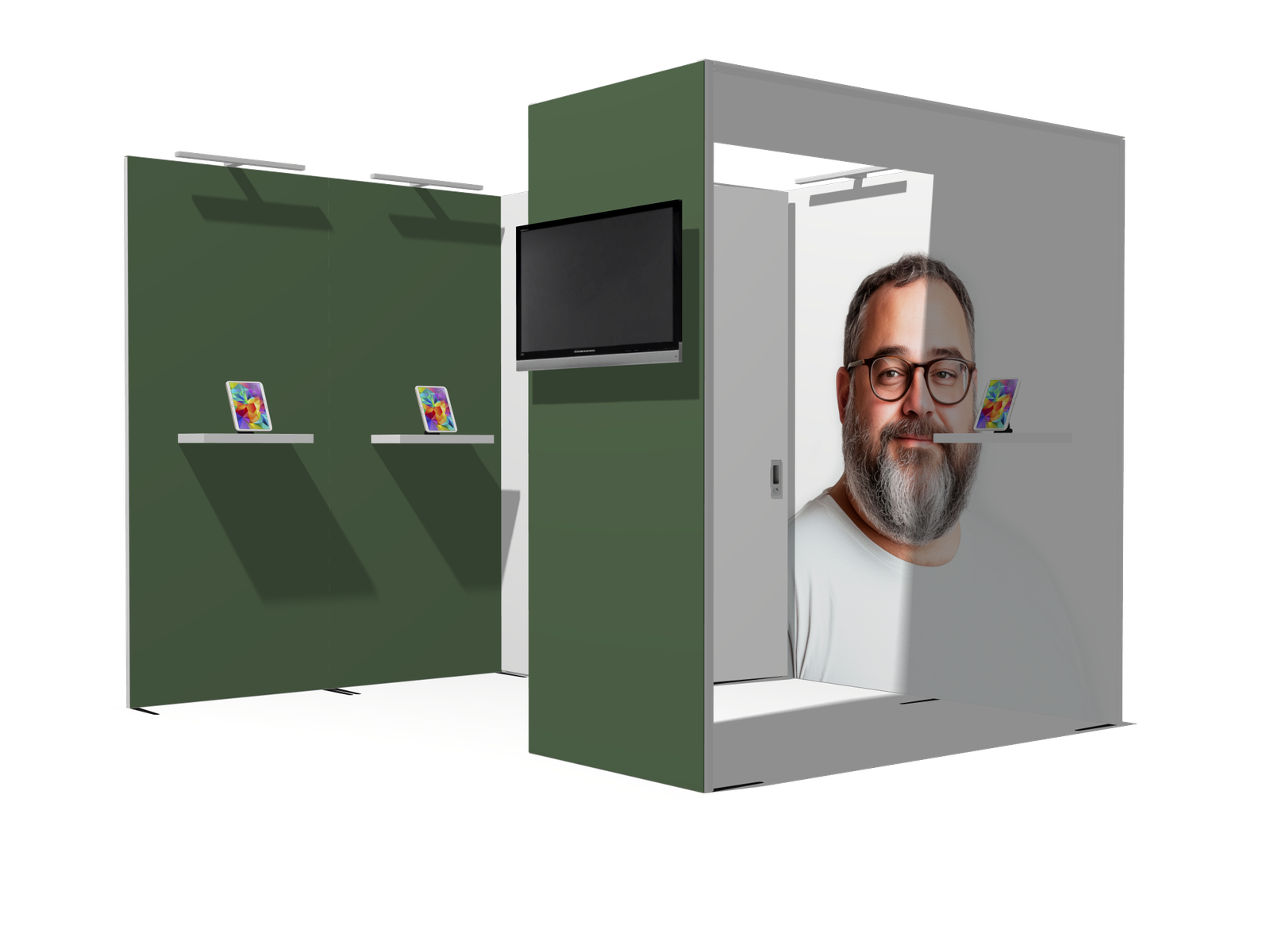 Classic L-res-acc-div 10x10 Best-Value Exhibit Rental - Image 2