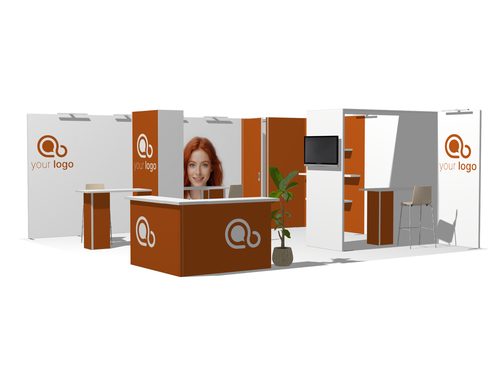 Classic L-res-acc-div 20x20 Best-Value Exhibit Rental - Image 2