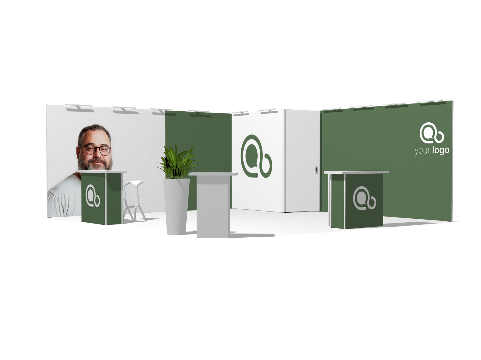 Classic L-res-left-2count 20x20 Best-Value Exhibit Rental - Image 2