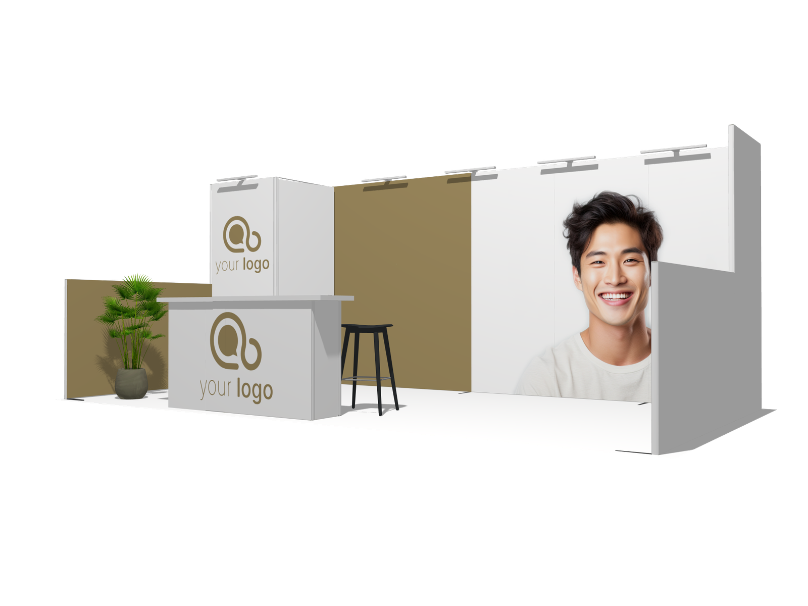 Classic U-res-2count 20x10 Turnkey Booth Solution - Image 2