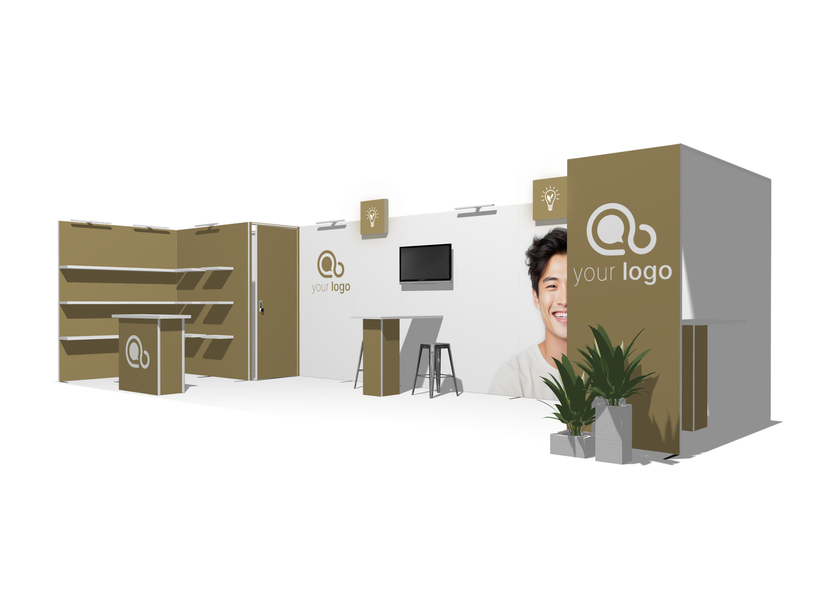 Classic L-res-acc-div 30x10 Best-Value Exhibit Rental - Image 2