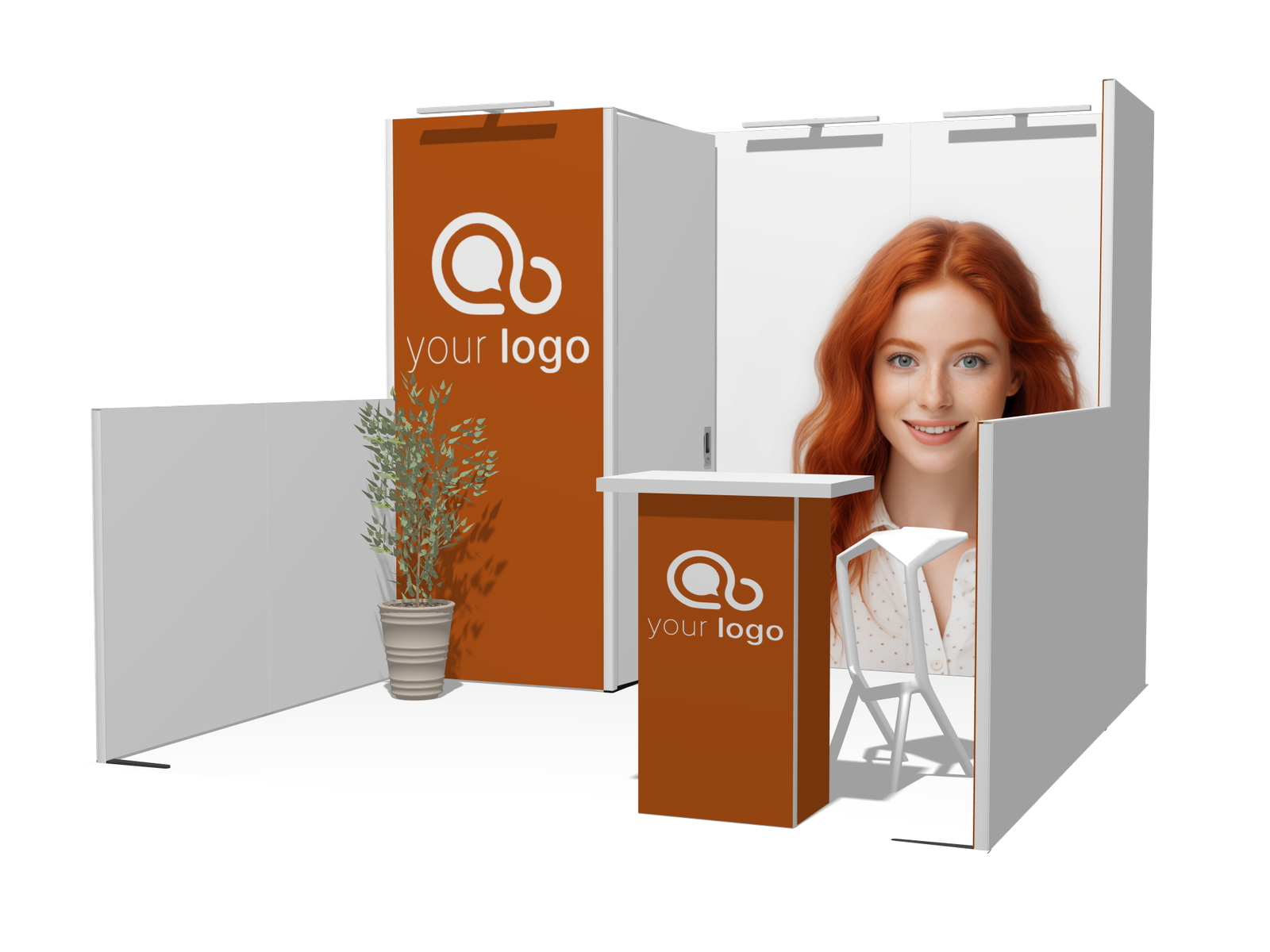 Classic U-res-2count 10x10 Turnkey Booth Solution - Image 2