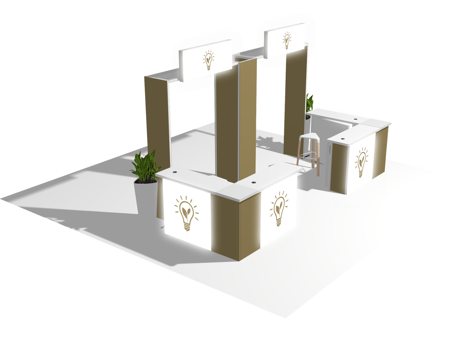 Counter20 M4 lig U arch plac Turnkey Rental Exhibit - Image 2