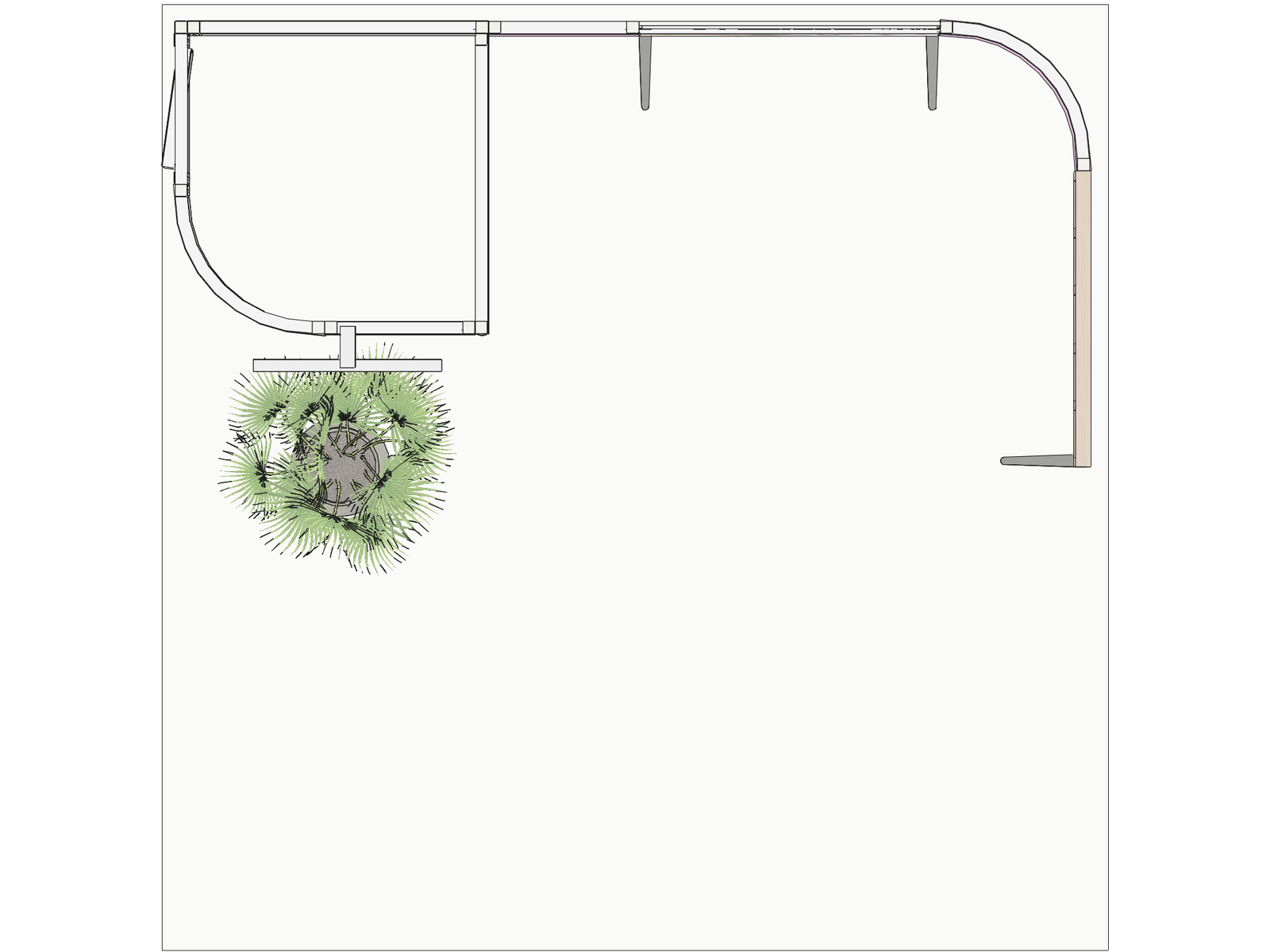 Curved Frame 10x10 I Declin Best-Value Exhibit Rental - Image 3