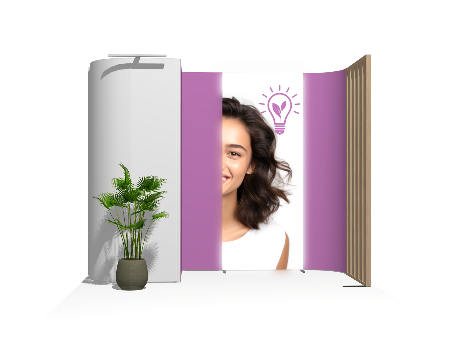 Curved Frame 10x10 I Declin Best-Value Exhibit Rental