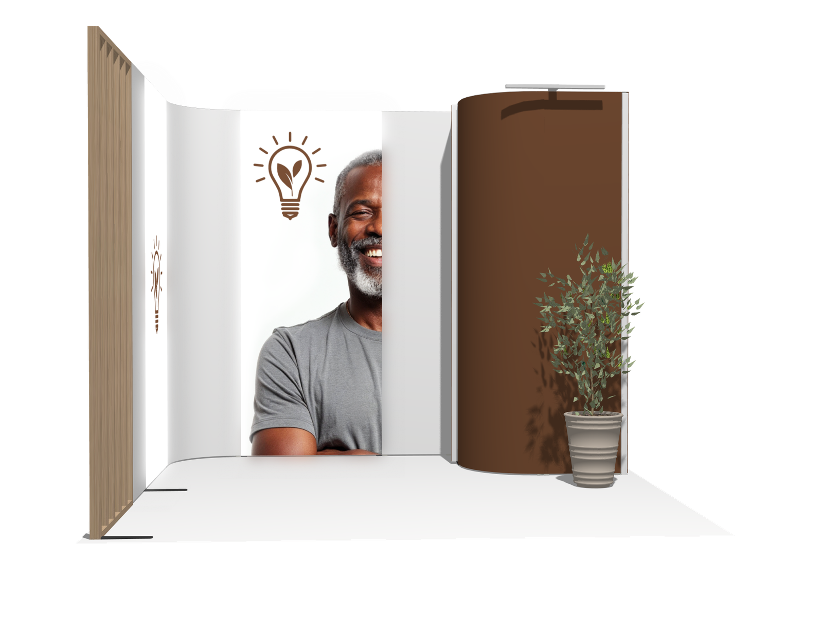 Curved Frame 10x10 L Declin Best-Value Exhibit Rental