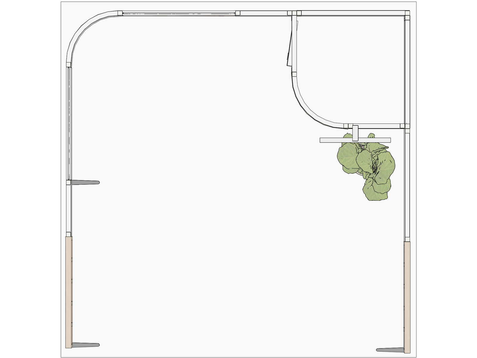 Curved Frame 10x10 U Declin Best-Value Exhibit Rental - Image 3