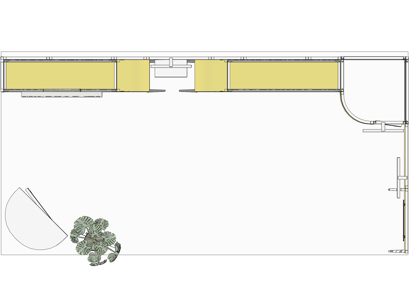 Curved Frame 20x10 L Declin Best-Value Exhibit Rental - Image 3