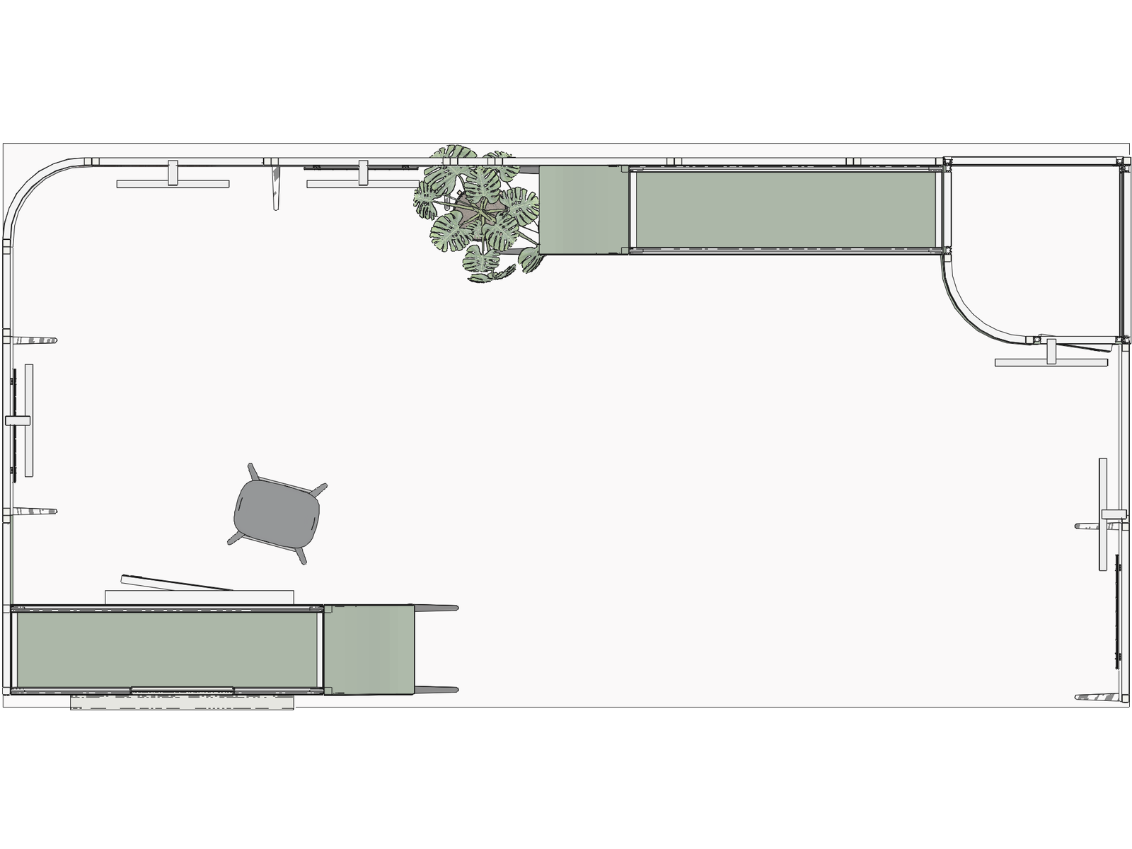 Curved Frame 20x10 U Declin Best-Value Exhibit Rental - Image 3