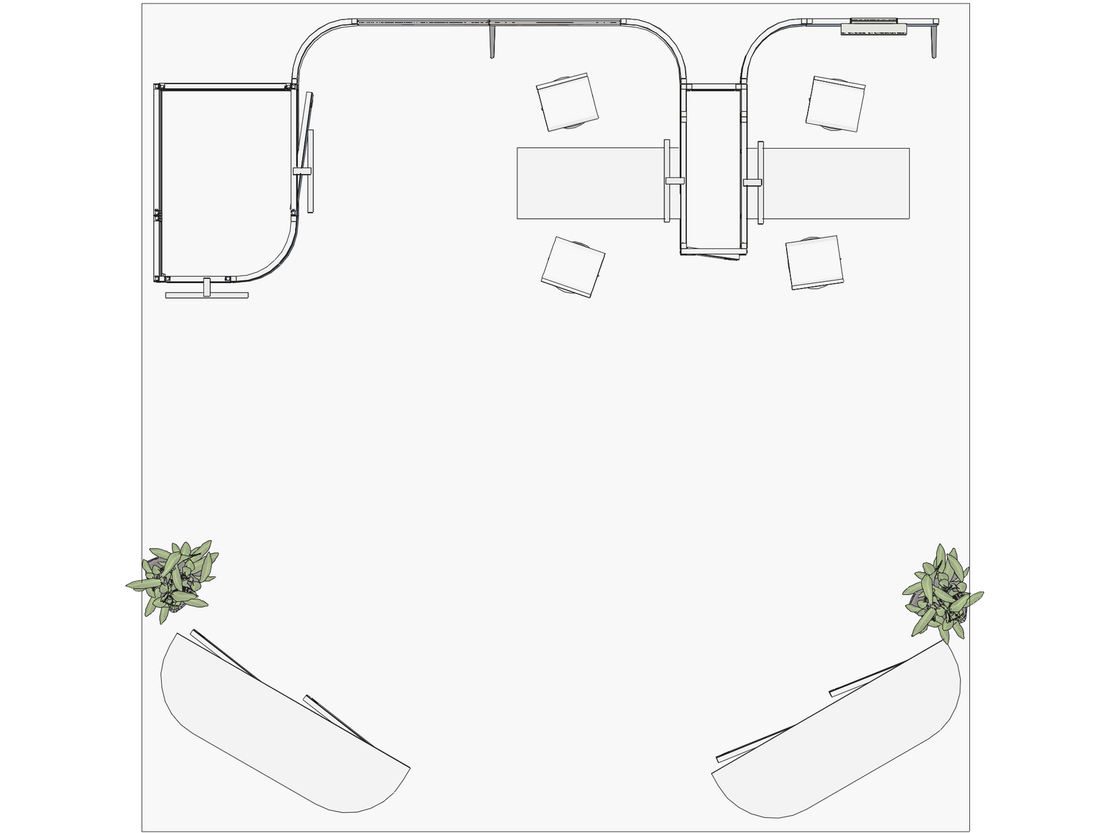 Curved Frame 20x20 I Declin Low-Cost Exhibition Booth - Image 3