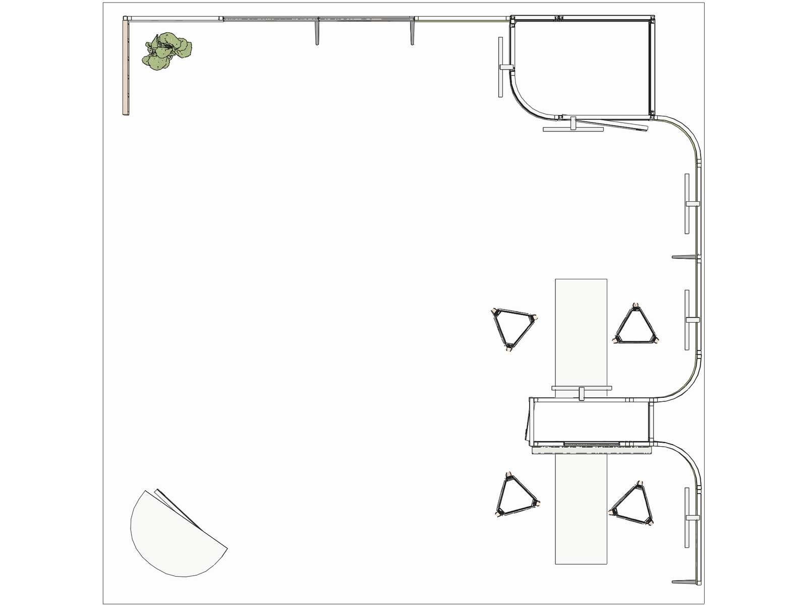Curved Frame 20x20 L Declin Low-Cost Exhibition Booth - Image 3
