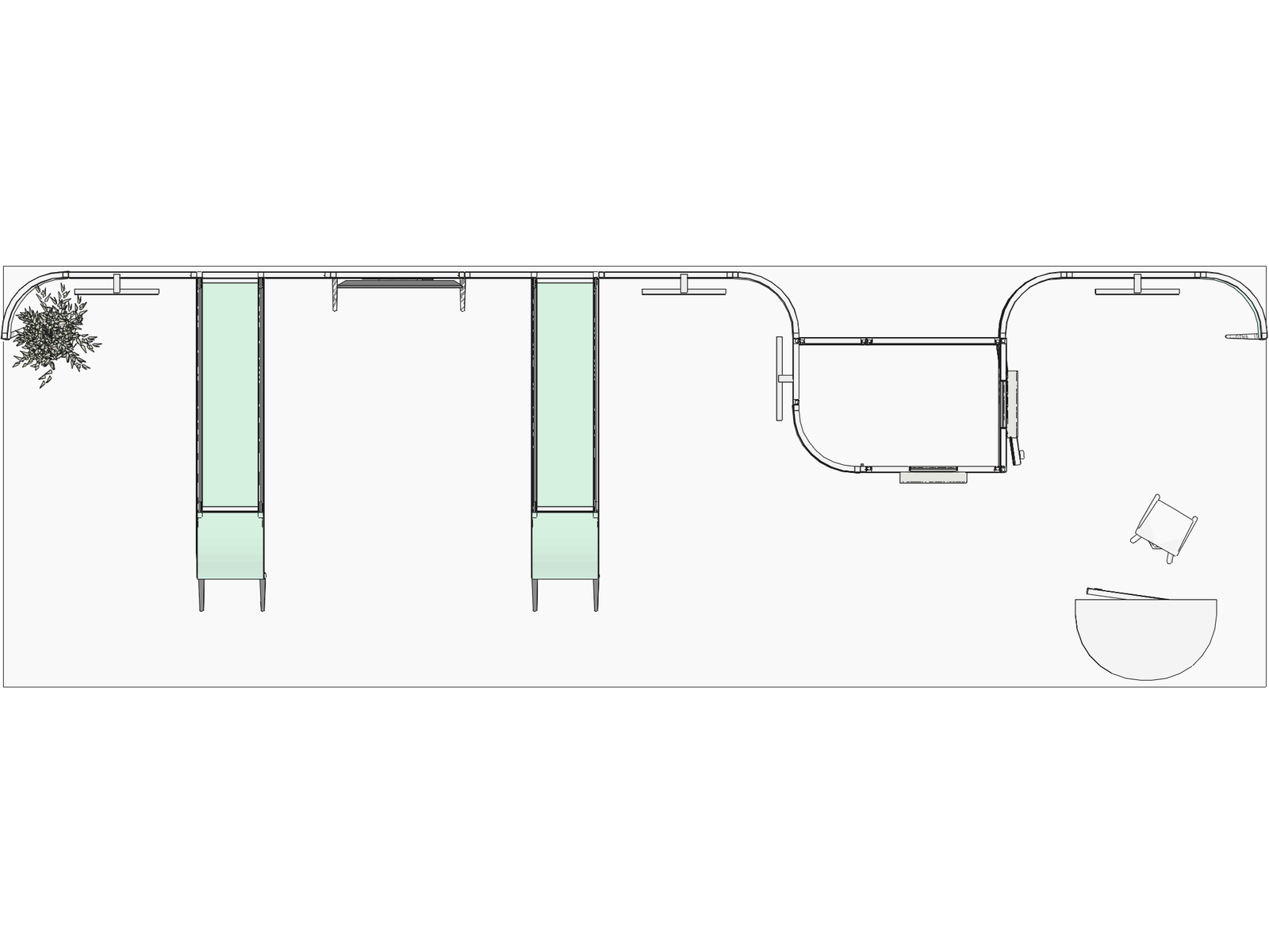 Curved Frame 30x10 I Declin Low-Cost Exhibition Booth - Image 3
