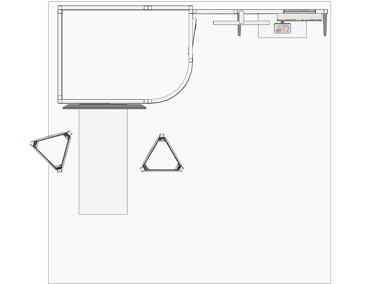 Curved Frame I acc-Div 10x10 Low-Cost Exhibition Booth - Image 3