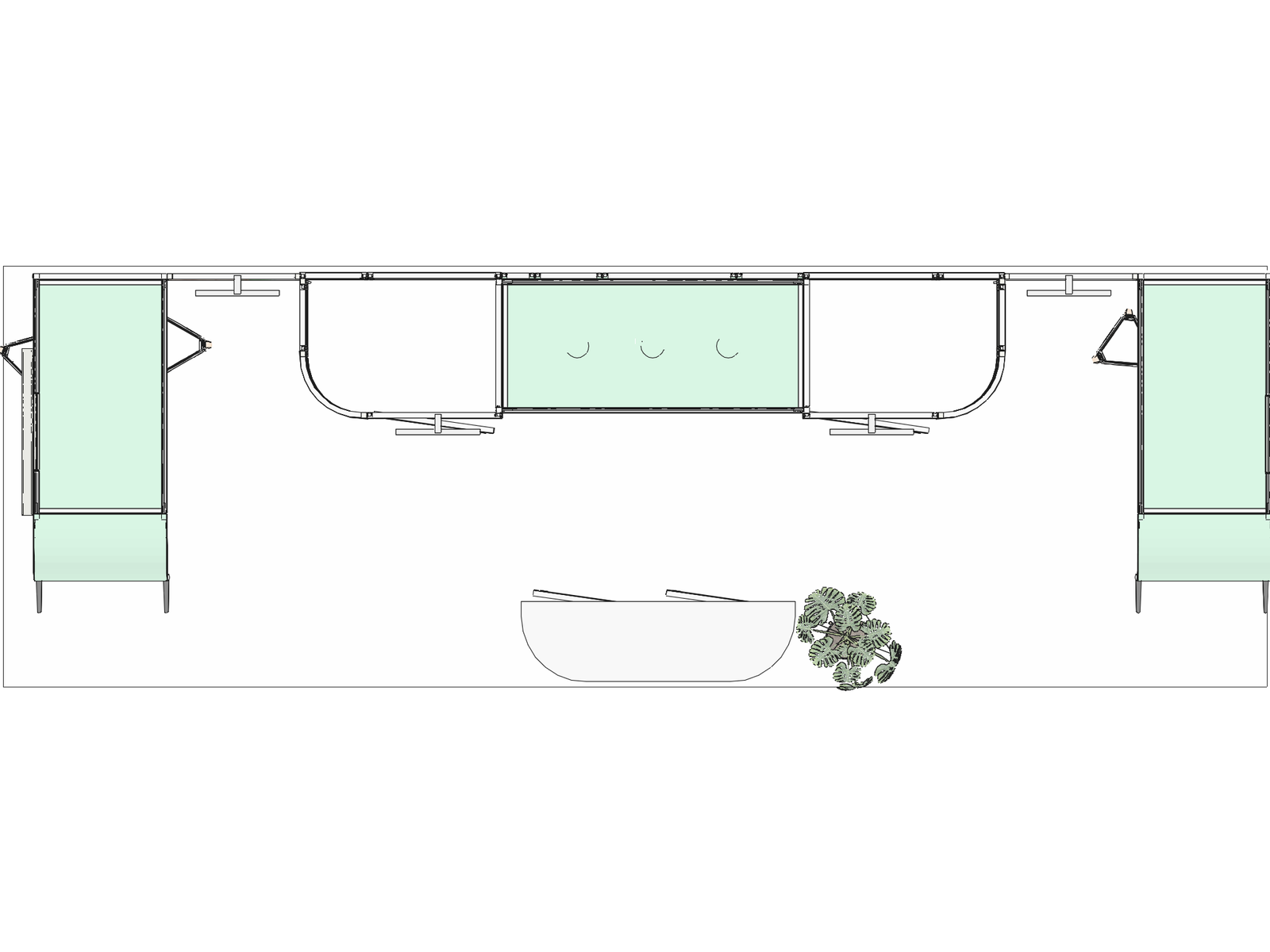 Curved Frame I acc-Div 30x10 High-Value Trade Show Booth - Image 3