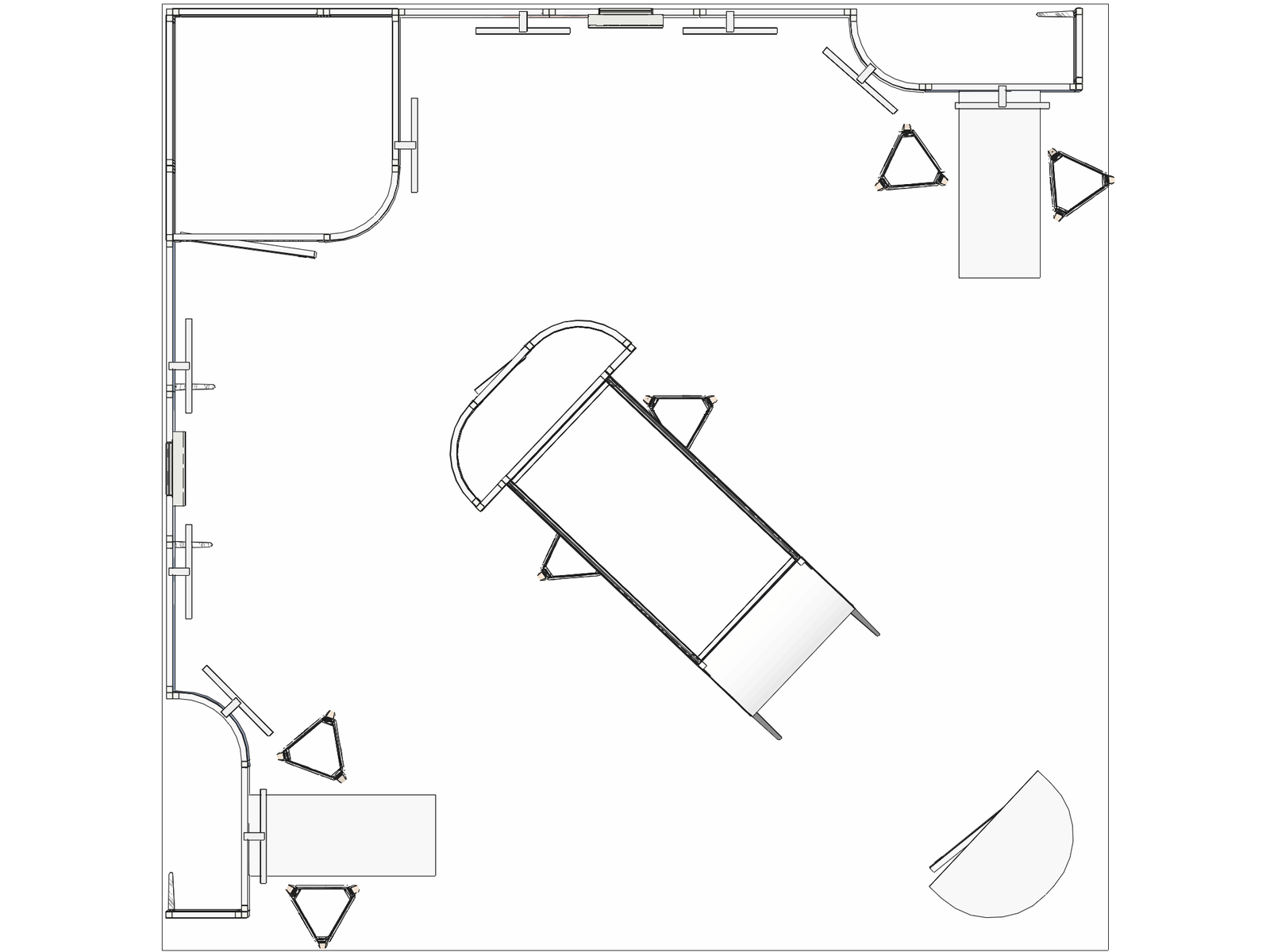 Curved Frame L acc-Div 20x20 High-Value Trade Show Booth - Image 3