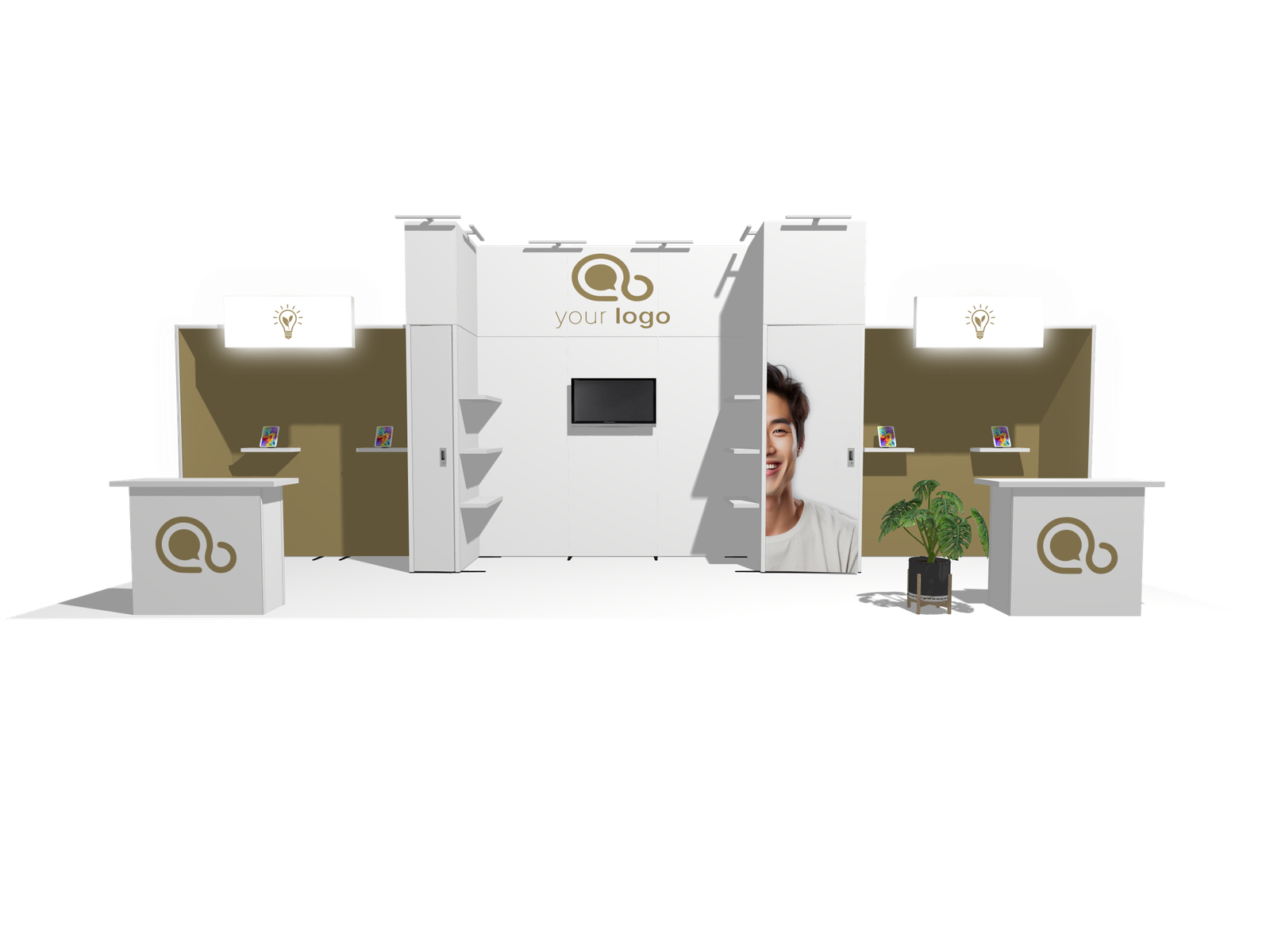 Hanging Sign I-classic 30x10 Affordable Rental Booth