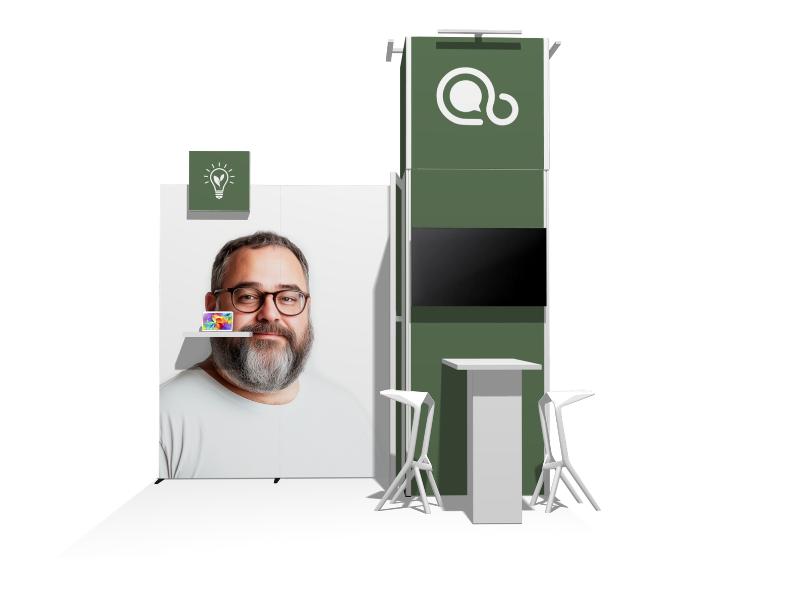 Hanging Sign I-classic 10x10 Affordable Rental Booth