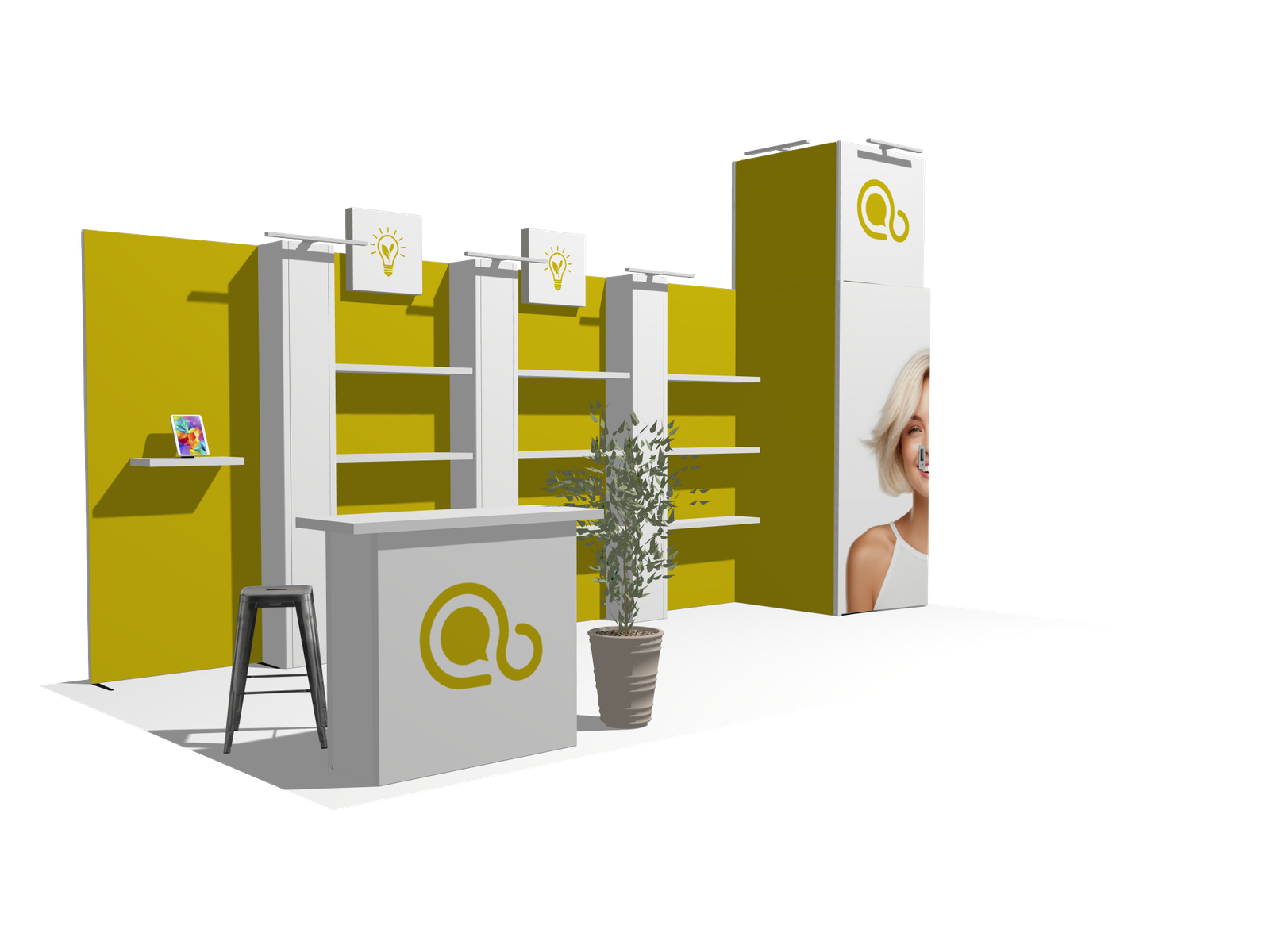 Hanging Sign I-classic 20x10 Affordable Rental Booth - Image 2