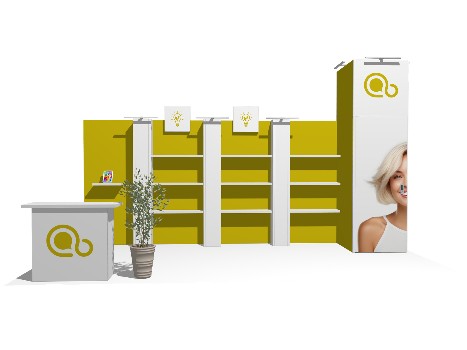 Hanging Sign I-classic 20x10 Affordable Rental Booth