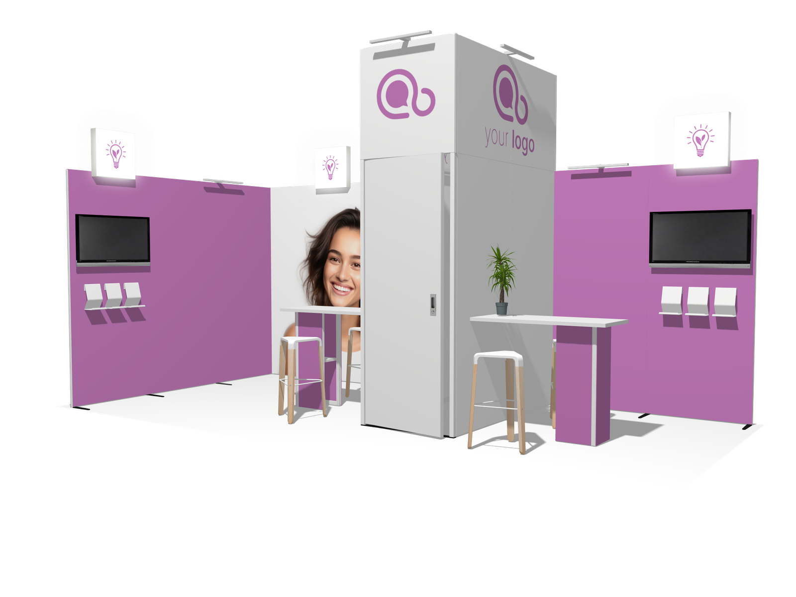 Hanging Sign L-classic 20x10 Affordable Rental Booth - Image 2