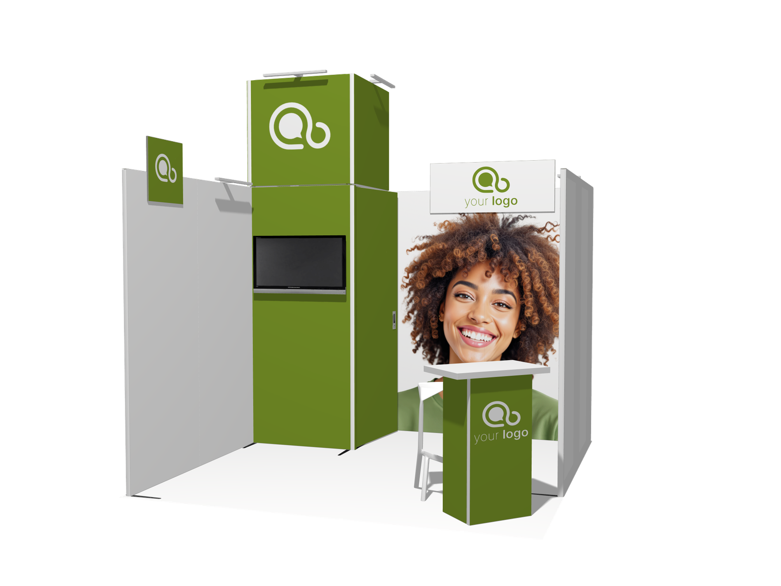 Hanging Sign U-classic 10x10 Affordable Rental Booth - Image 2