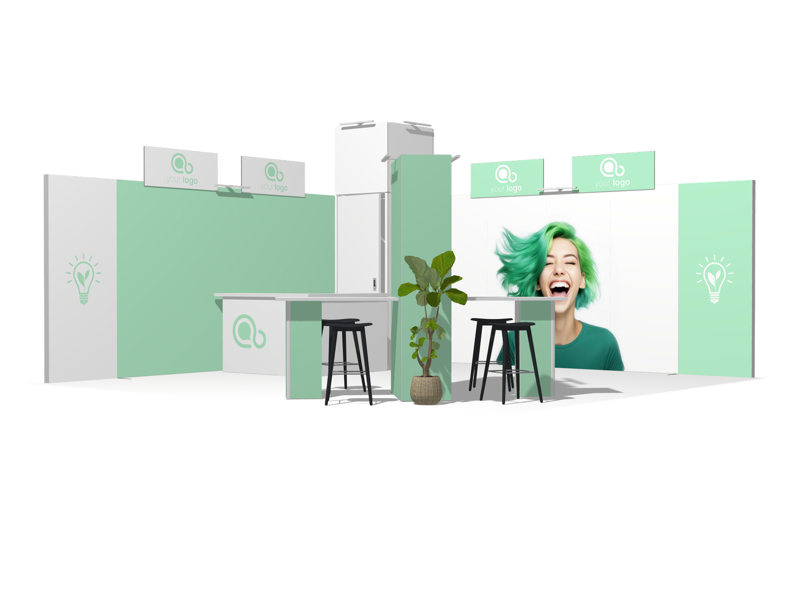 Hanging Sign L-classic 20x20 Affordable Rental Booth - Image 2