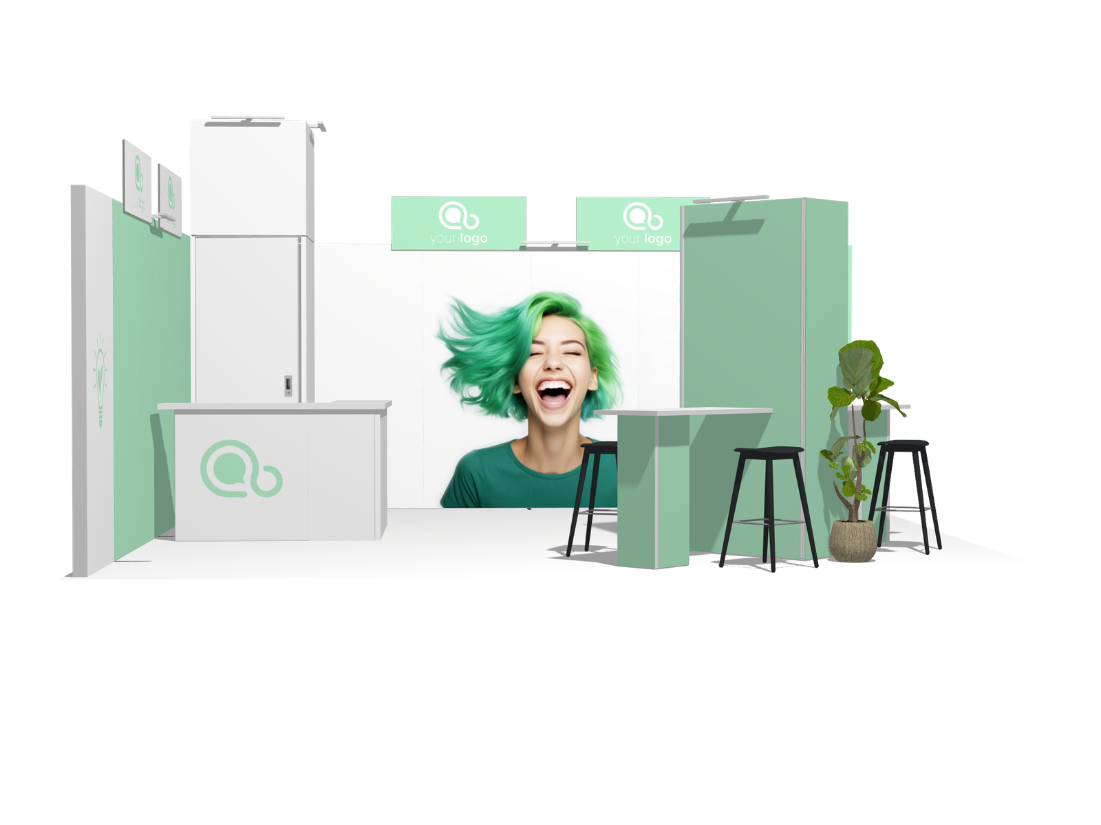 Hanging Sign L-classic 20x20 Affordable Rental Booth