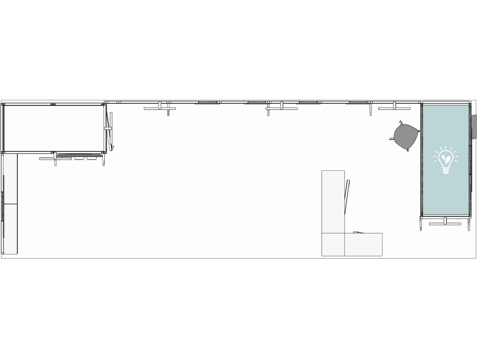 Hanging Sign L-classic 30x10 Affordable Rental Booth - Image 3