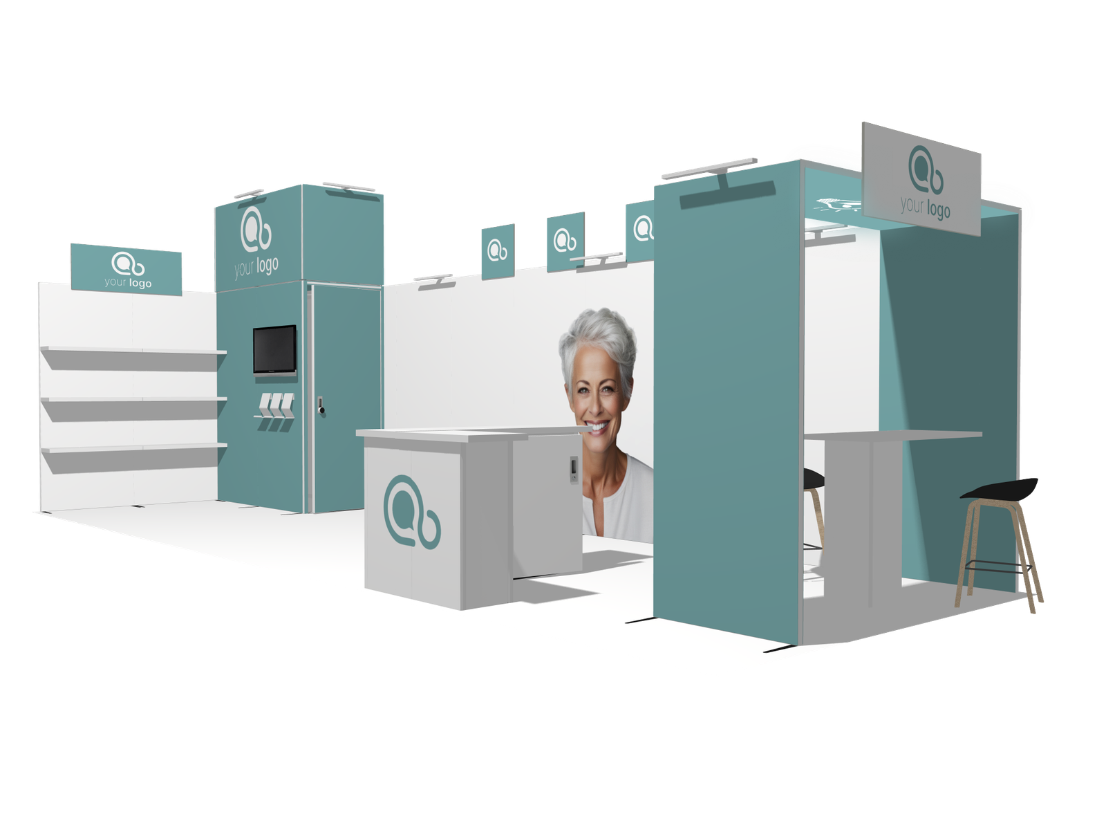 Hanging Sign L-classic 30x10 Affordable Rental Booth - Image 2