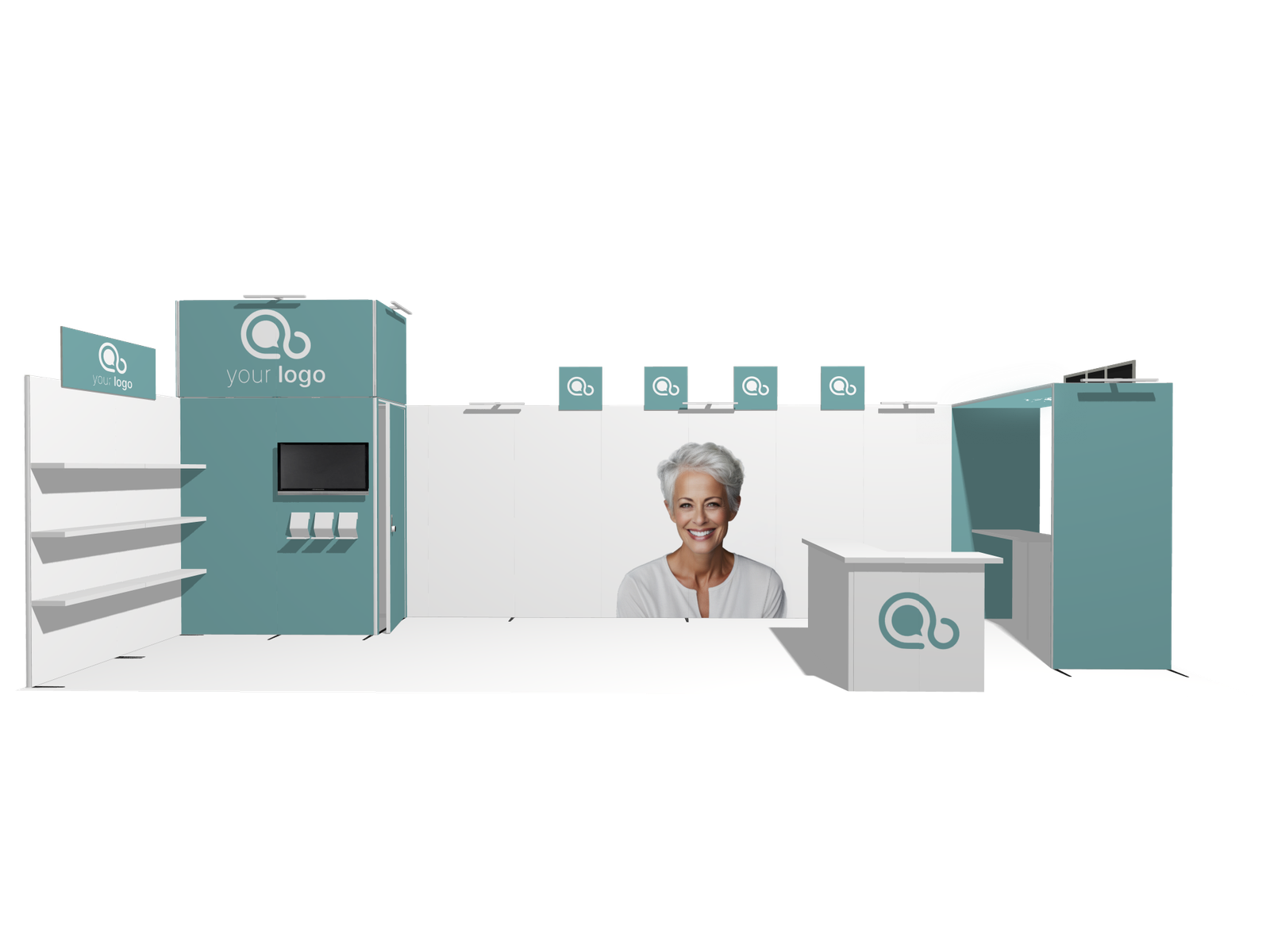 Hanging Sign L-classic 30x10 Affordable Rental Booth