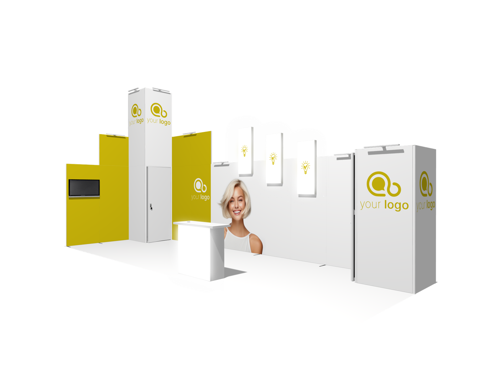 Hanging Sign U-classic 30x10 Affordable Rental Booth - Image 2